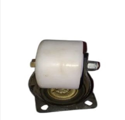 Trolley Wheel - Stainless Steel and PU, 8x3 Inch Round Trolley Wheel, White Color, Easy to Install, Delivered on Time