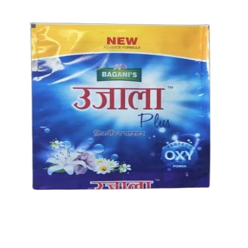 Ujala Plus Detergent Powder - Plastic Pouch, Blue & White Color | Eco-Friendly, Removes Hard Stains, Hand Wash for Apparel