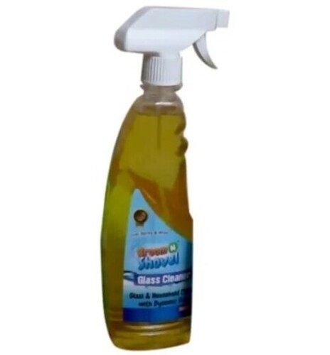 Yellow Liquid Glass Cleaner - 500ml Eco-Friendly Formula | Stain Resistant, Lemon Fragrance, Ideal for Home, Office, and Car Cleaning, 24-Month Shelf Life