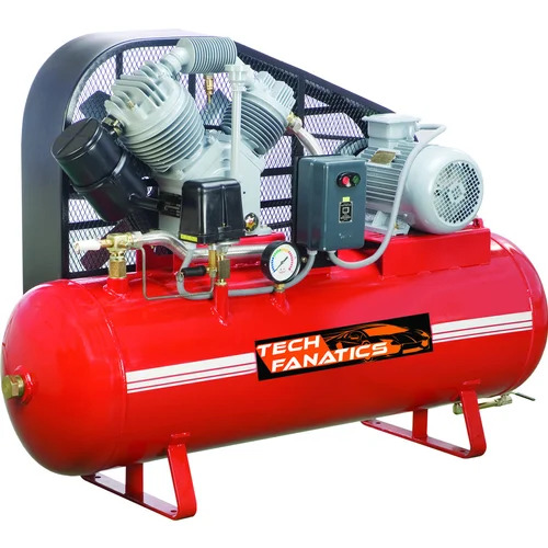 3Hp Reciprocating Air Compressor - Color: Red