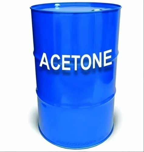 Acetone - 160 kg Industrial Grade Liquid Drum, Transparent Pungent Paint Thinner with 99.9% Purity, Highly Flammable