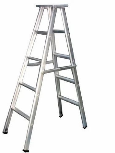 Aluminium Folding Ladder - 12 ft, Slip Resistant and Durable Design | Ideal for Industrial Applications