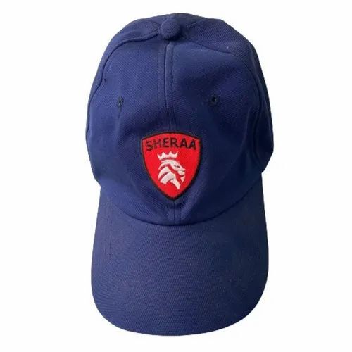 Sport Cricket Cap - Medium Cotton, Attractive Blue Design for Male Athletes
