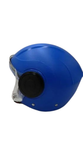 Blue Open Face Helmet - ABS Material, 580 mm Size | Fine Finished, Durable, Ideal for Motorcycle Riding