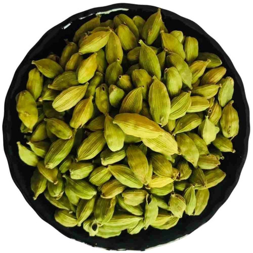 Dried Cardamom - A-Grade Sweet Aroma, Delicate Floral Flavor, Small to Medium Pods | Premium Bleached/Whitewashed, Ideal for Culinary and Desserts