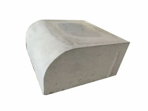 Grey Curve Cement Tile - 110mm Thick, Gray Color | Acid-Resistant, Heat Insulation, Wear-Resistant, Ideal for Outdoor Flooring
