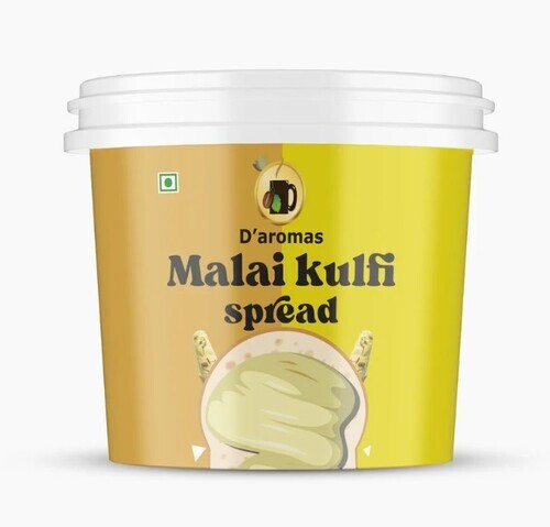 Malai Kulfi Chocolate Spread - 1 kg Paste Yellow Color Eggless & 100% Vegetarian | FSSAI Certified Rich Smooth & Creamy Flavor