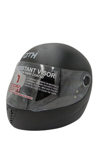 Scratch Resistant Full Face Motorcycle Helmet - Polycarbonate Silicon Hard Coated Visor, 3 mm Shell Thickness, Very Good Quality, Durable Design, Medium Size, Black Color, 1 Year Warranty