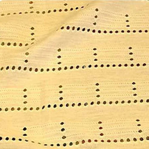 Sinker Eyelet Fabric - 44 Inch Wide, 100 Meter Length | Washable, Textured, Stylish, Breathable, Eco-friendly for Clothing and Home Textiles