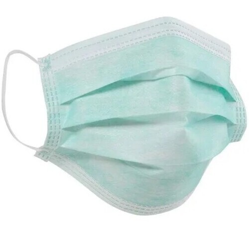 Surgical Disposable Face Mask - Non Woven, Two Ply, Green | Suitable for All Ages, Medical Use, Anti Pollution, Industrial Safety