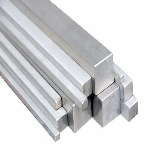 303 Stainless Steel Square Bar - Zinc Coated Finish | Industrial Application, Durable Steel Material