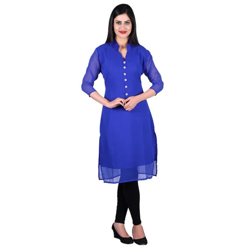 Casual Wear Kurtis - Color: Blue