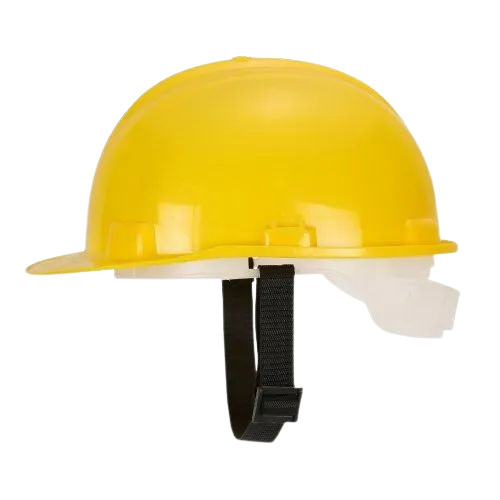 Safety Helmet - Fine Finished, Durable HDPE and LDPE Material, Customized Size, Reusable, Yellow Color for Multiple External Uses