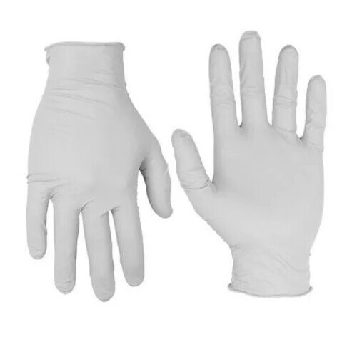 Latex Disposable Medical Gloves - 7 Inches, Full Fingered, White Color, Pack of 100 Pieces