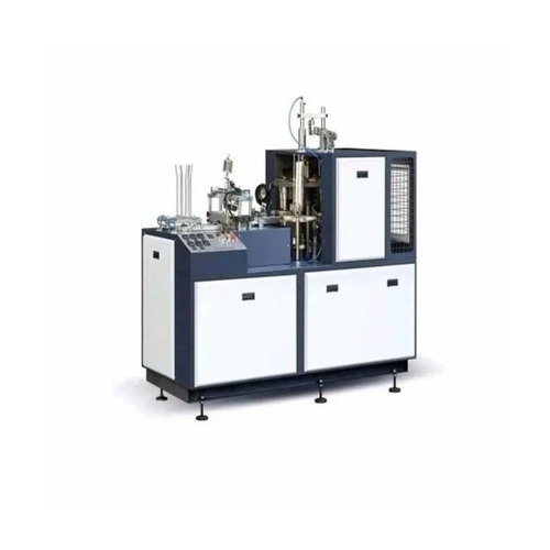 Double Die Paper Dona Making Machine - 9000 Dona/Day Capacity, 6 Inch Size, White and Blue Color | Mild Steel, Automatic Type, 2-Year Warranty