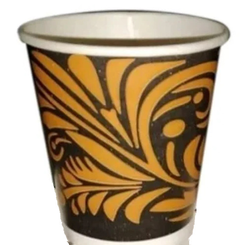 Eco Friendly Disposable Paper Tea Cup - 2 Inch Height, 1 mm Thickness, Multicolor | 100ml Size, Printed Design, Perfect for Parties and Events, Pack of 50 Pieces