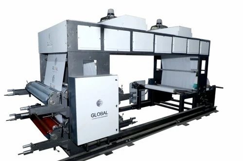 Flexographic Printing Machine - Mild Steel, 72 Inches Size, 4 Color Printing, 100 m/min Speed, 5 Hp Motor | Lower Energy Consumption, High Efficiency, Automatic