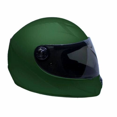 Full Face Bike Helmet - Fiberglass Material, Customized Size, Green Color | Durable, Fine Finished, Sport Riding Helmet With 1 Year Warranty