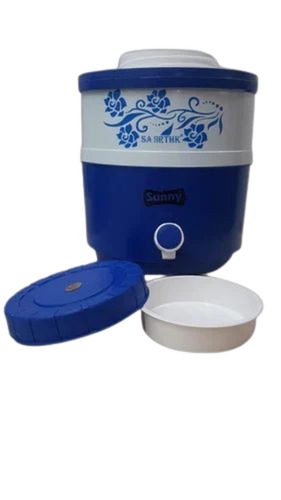 Insulated Water Jug - Durable Plastic, 8 Liter Size | Blue Color, Long Lasting with Fine Finished Handles