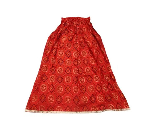 Ladies Printed Rayon Skirt - 150 GSM, Multicolor | Summer Party Wear, Skin Friendly Fabric, Stitched, All Size