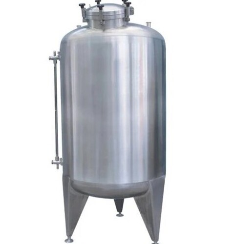 Purified Water Storage Tank - 1000l Capacity, Grade 316 Stainless Steel, Silver Color, Industrial Application