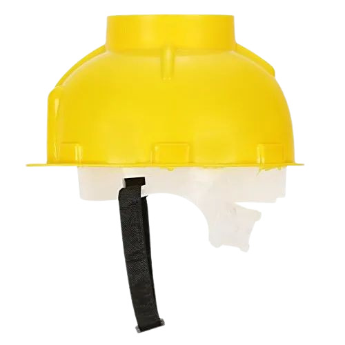 Safety Loader Helmet - PVC Material, Customized Size, Yellow Color | Durable, Very Good Quality, Fine Finished, Long Lasting for Multiple External Uses