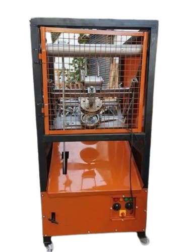 Single Die Paper Plate Making Machine - MS Material, 1800 Plates/Day Production Capacity, 1.5 HP Power Consumption, Semi-Automatic Orange Machine | Standard Cutting Size, Single Phase, 50 Hz Frequency