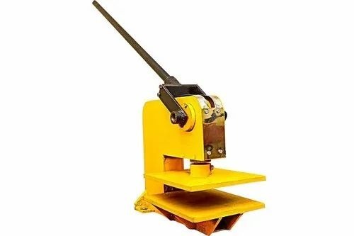 Slipper Sole Cutting Machine - Mild Steel, 200 Pairs/Day Capacity, Yellow | Manual Operation, High Performance, ECO Friendly, High Efficiency