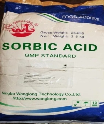 Sorbic Acid Powder - Premium Quality Food Grade, 99% Purity, CAS No: 110-44-1, Optimum Density of 258.07