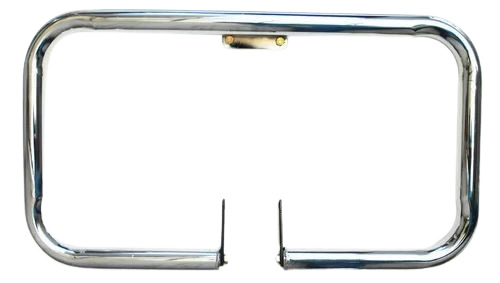 Stainless Steel Bike Leg Guard - Stainless Steel Material, Silver Color, Fine Finished | Durable Design for Honda Shine Vehicles