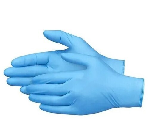 Tough Safe Examination Gloves - Latex Material, 7 Inches, Blue Color, Full Finger Design | Disposable, Available in Various Colors