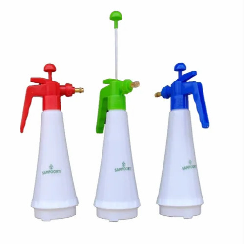1 Litre Manual Agriculture Sprayer - Stainless Steel Construction Adjustable Nozzle | White Color Ideal for Efficient Liquid Dispersion