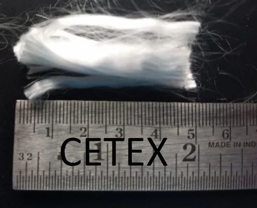50mm PP Fibers - 40mm Length, White Color, 100% Alkali Resistance, Aspect Ratio 1140 | Eco-Friendly, Chemically Treated for Enhanced Concrete Strength