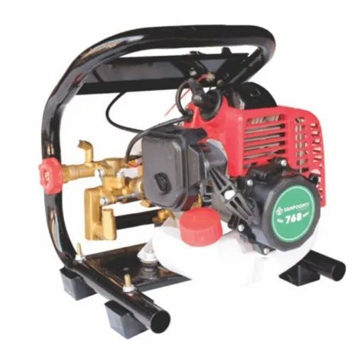 Agriculture Sprayer - 34 cc Displacement, 600 ml Fuel Tank Capacity | Portable Silver Stainless Steel Design