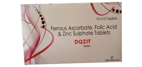 Ferrous Ascorbate Folic Acid And Zinc Sulphate Tablets