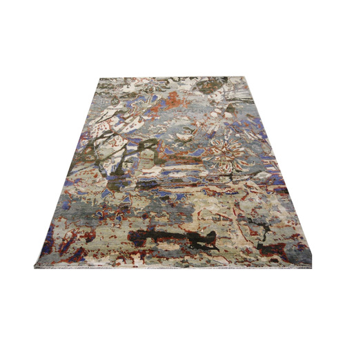 Handmade Floor Rug - Rectangular, Gray | Easy to Fold, Anti Slip, Corrosion-Resistant, Washable, Suitable for Home and Hotels