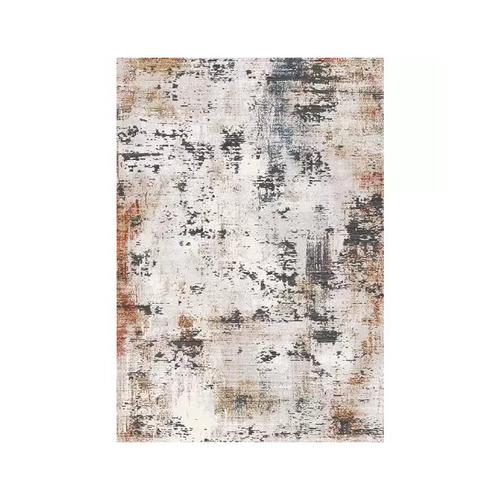 Handmade Rug - Cotton Material, Rectangle Shape, Gray and Brown Plain Design | Easy to Fold, Washable, Anti-Slip, Ideal for Home and Hotel Use