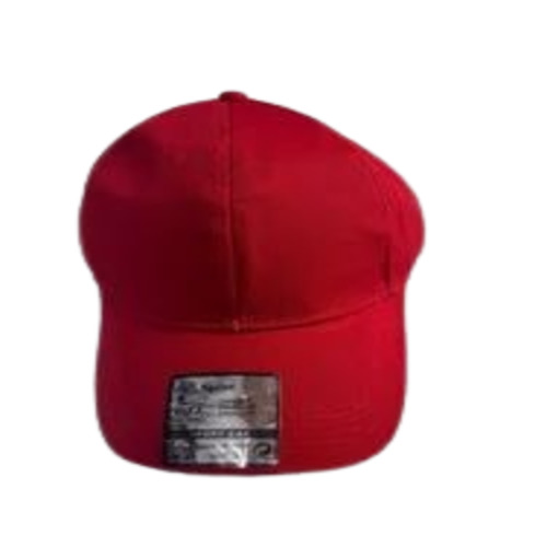 Men's Free Size Summer Sports Cap - Polyester Material, Vibrant Red Color | Attractive Design for Active Sportswear