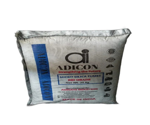 Micro Silica Fumes - 25 kg Bag, 95% Purity Gray Powder | Industrial Grade for Construction Applications