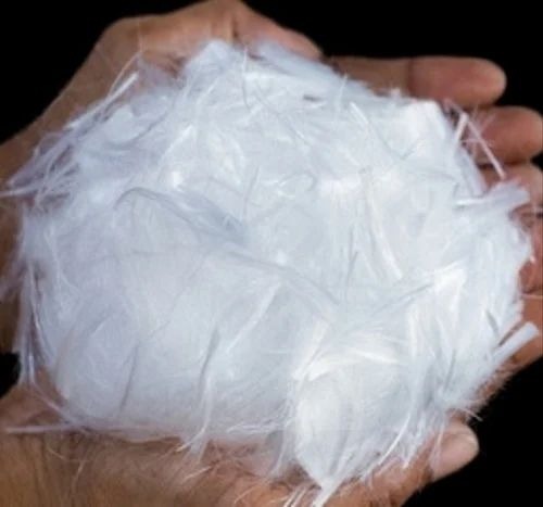 Polypropylene Synthetic Fibers - 6mm to 50mm Length, White Color | Dyed, Eco-Friendly for Concrete Applications
