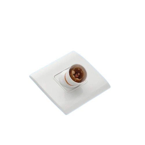 Pvc Modular Holder - Electric Power Source, 5x5 Inch, White | Durable, 220 Volt Rated Voltage, 1 Year Warranty, Fine Finishing