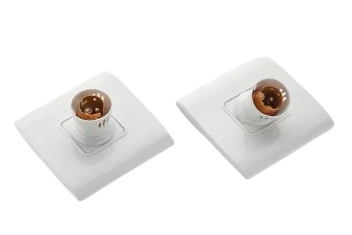 Square Modular Holder - Electric, Fine Finish, Durable, White | Application: Home, Warranty: 1 Year