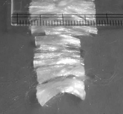 White Polypropylene Construction Fiber