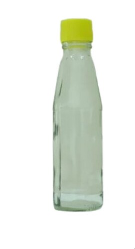 200ml Glass Ketchup Bottle - Transparent Glass, 200ml Size | Lightweight, Leak Resistant, Plain Pattern, Pocket Friendly Rates