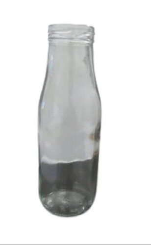 300ml Milk Bottle - Glass Material, 300 ML Size, Transparent Color | Leak Resistant, Lightweight Design, Plain Pattern