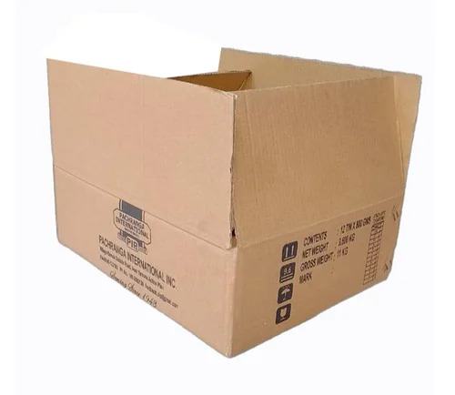 7 Ply Printed Corrugated Box - Durable Kraft Paper Material Eco-Friendly Design | Rectangular Shape with Custom Printing Options