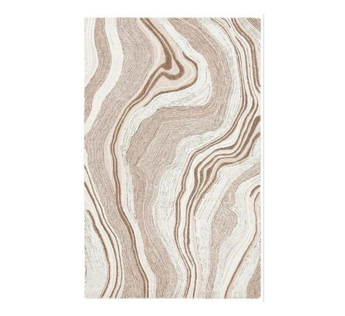 Abstract Wool Hand Tufted Rectangular Rug - 12 mm Thickness, Multicolor, Anti-Slip | Hand Washable, Low Shrinkage, Ideal for Home and Hotel Decor