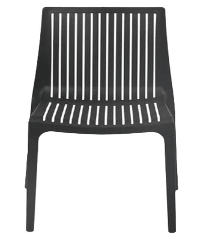 Black Armless Plastic Chair