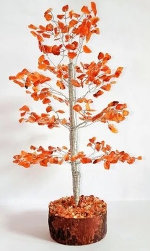 Carnelian Gemstone Wire Tree