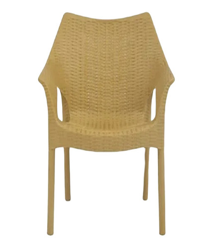 Comfortable Plastic Chair - 820x620x575 Mm, Cane Color | Durable, Easy To Clean, Attractive Design, Very Good Quality